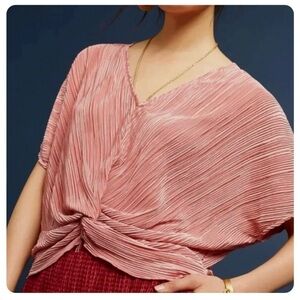 Anthropologie Eri+Ali Pleated Windward Top